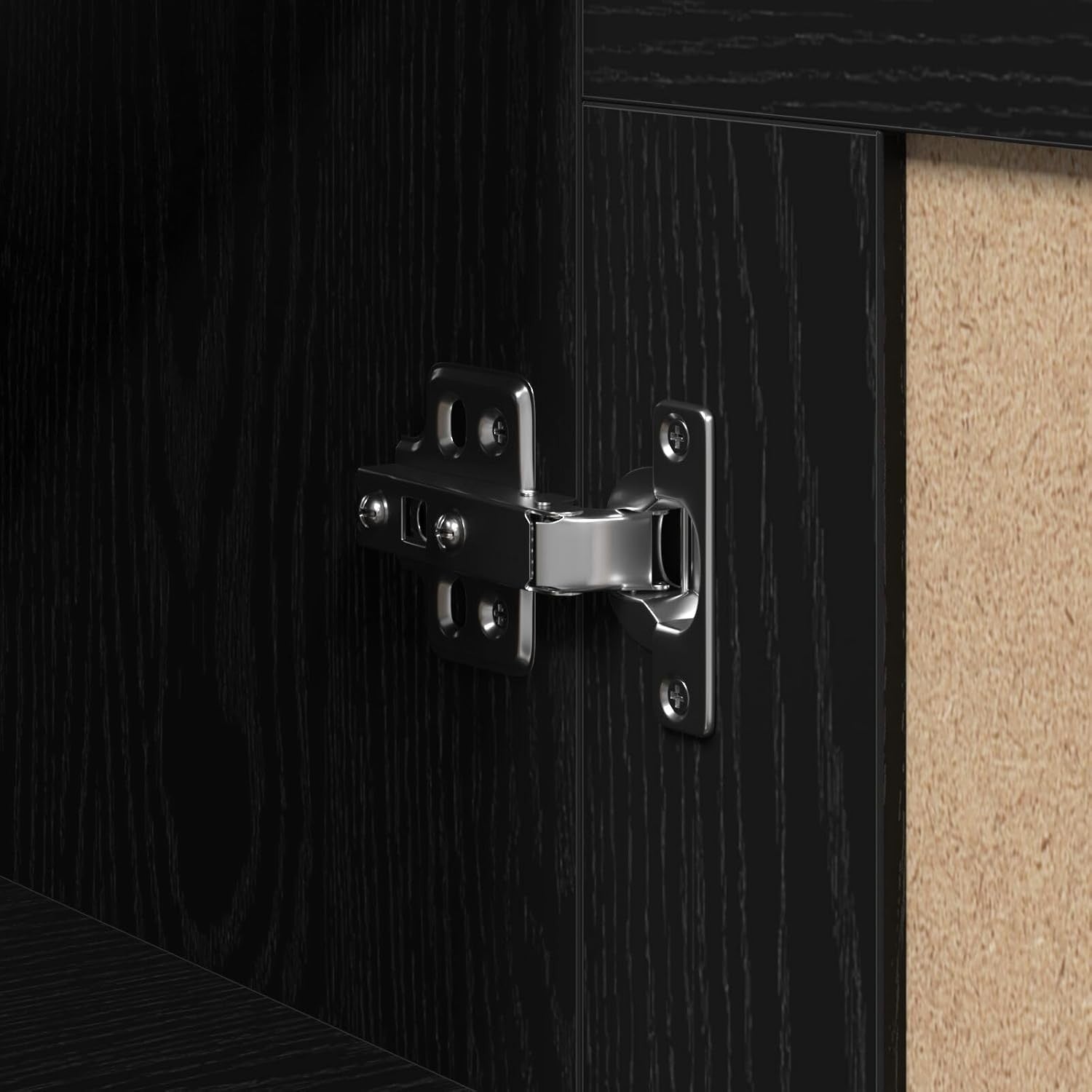 Oak Wall Cabinet with 3 Compartments – Stylish, Compact & Space-Saving Storage