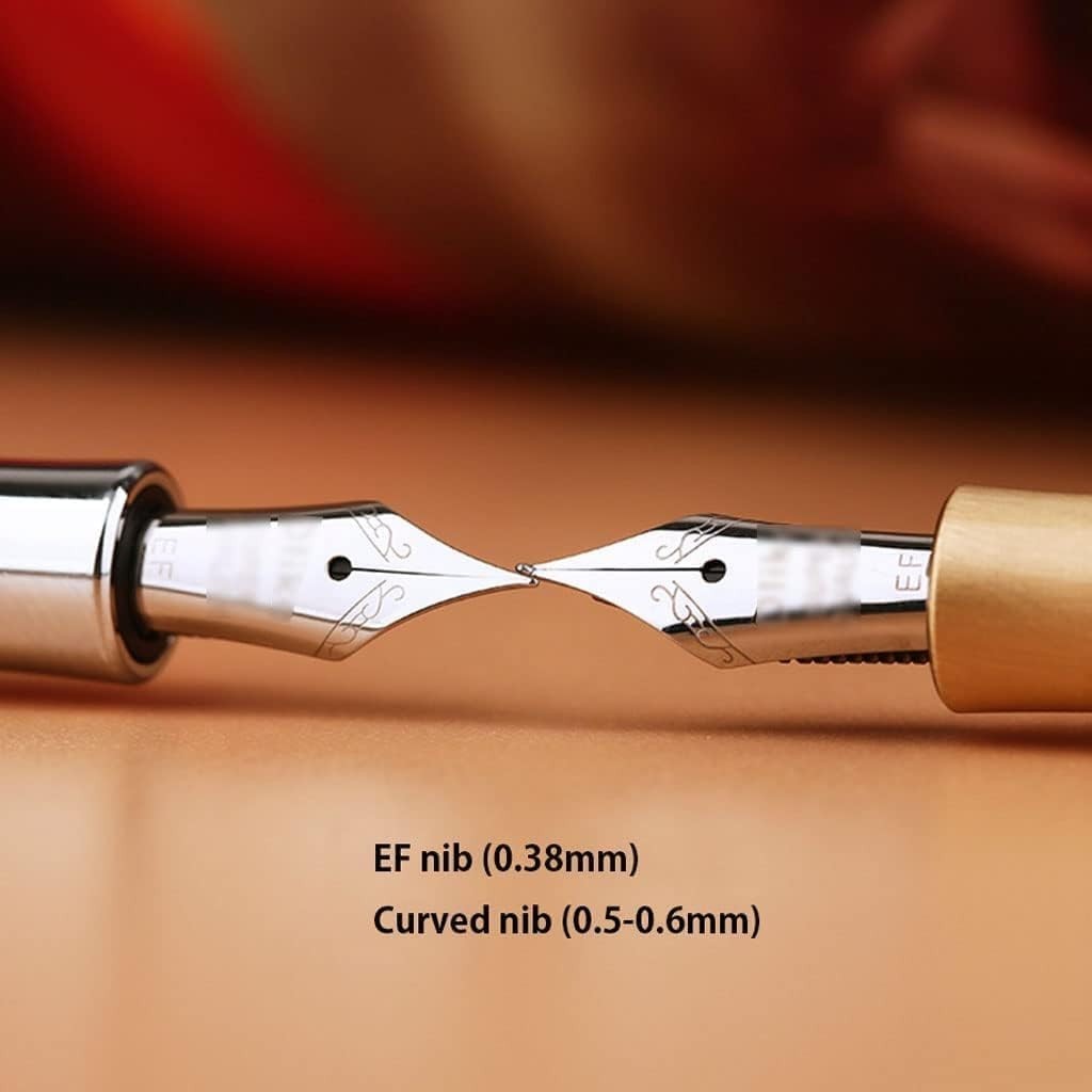 Luxury Fountain Pen Extra Fine 0.38mm Executive Silver