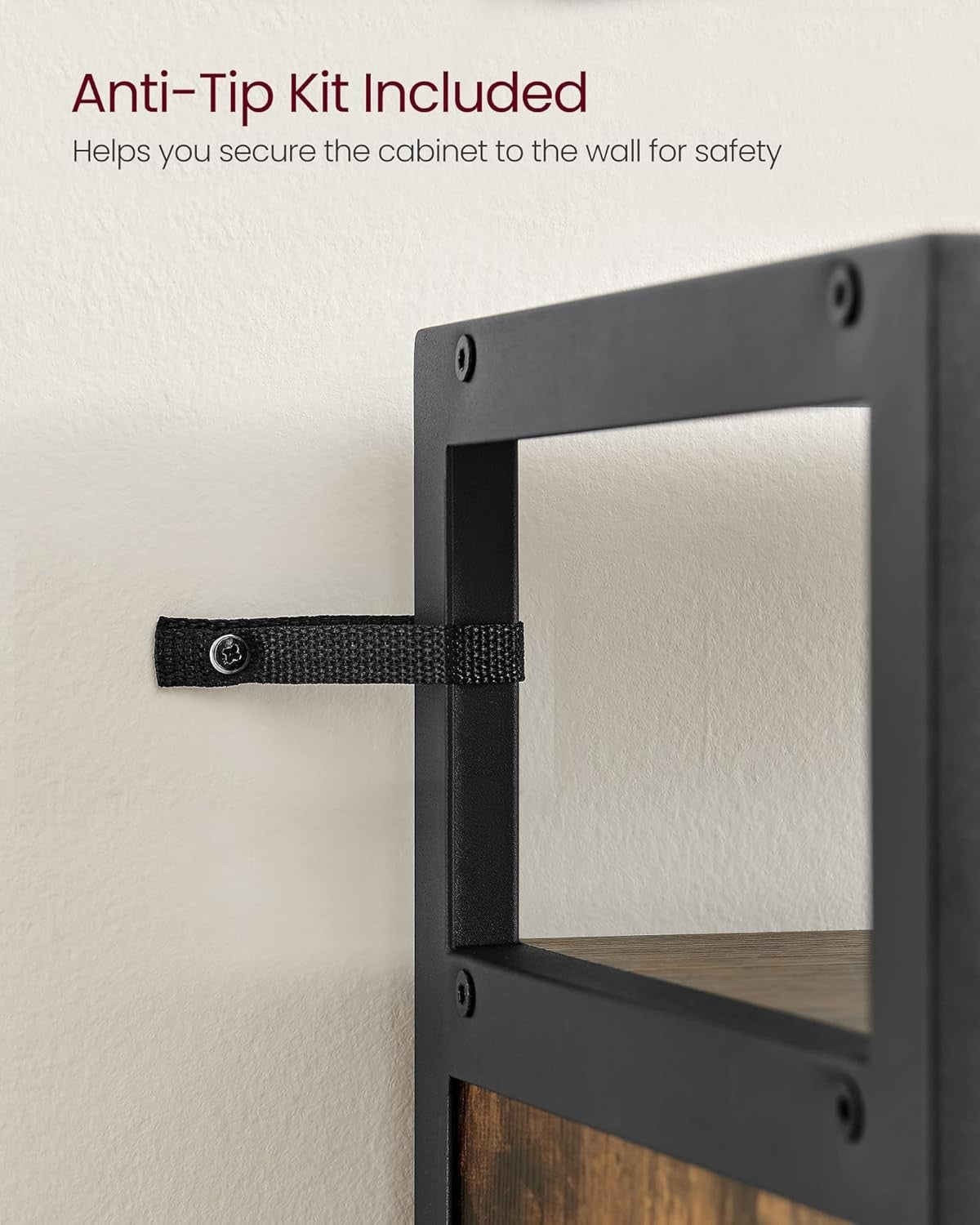 Slim Shoe Cabinet Storage with 3 Doors, Open Shelf, Holds 18 Pairs, 130cm