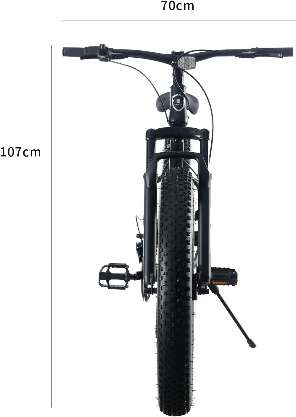 26" Fat Tire Mountain Bike 7-Speed Dual Disc Brake Front Suspension MTB