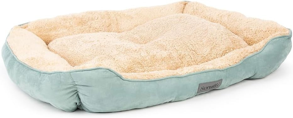 XL Dog Box Bed 90x70cm Plush Washable Non Slip