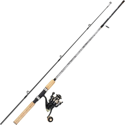 Lightweight Fiberglass Spinning Rod & Reel Combo Travel Fishing Kit