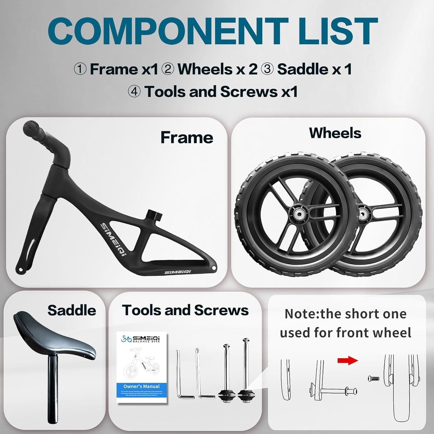 Toddler Balance Bike 12 Inch No Pedal Bicycle Adjustable Seat Age 2-5