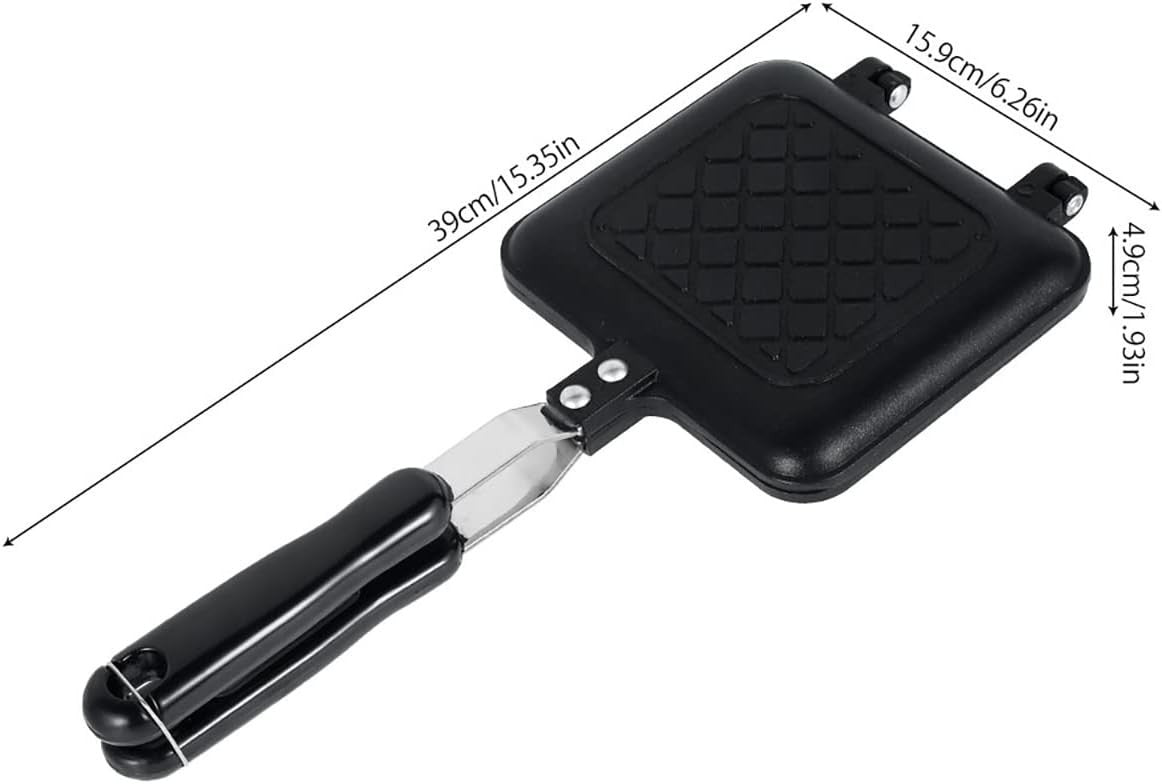 Camping Double-Sided Non-Stick Toastie Maker Stovetop Sandwich Pan
