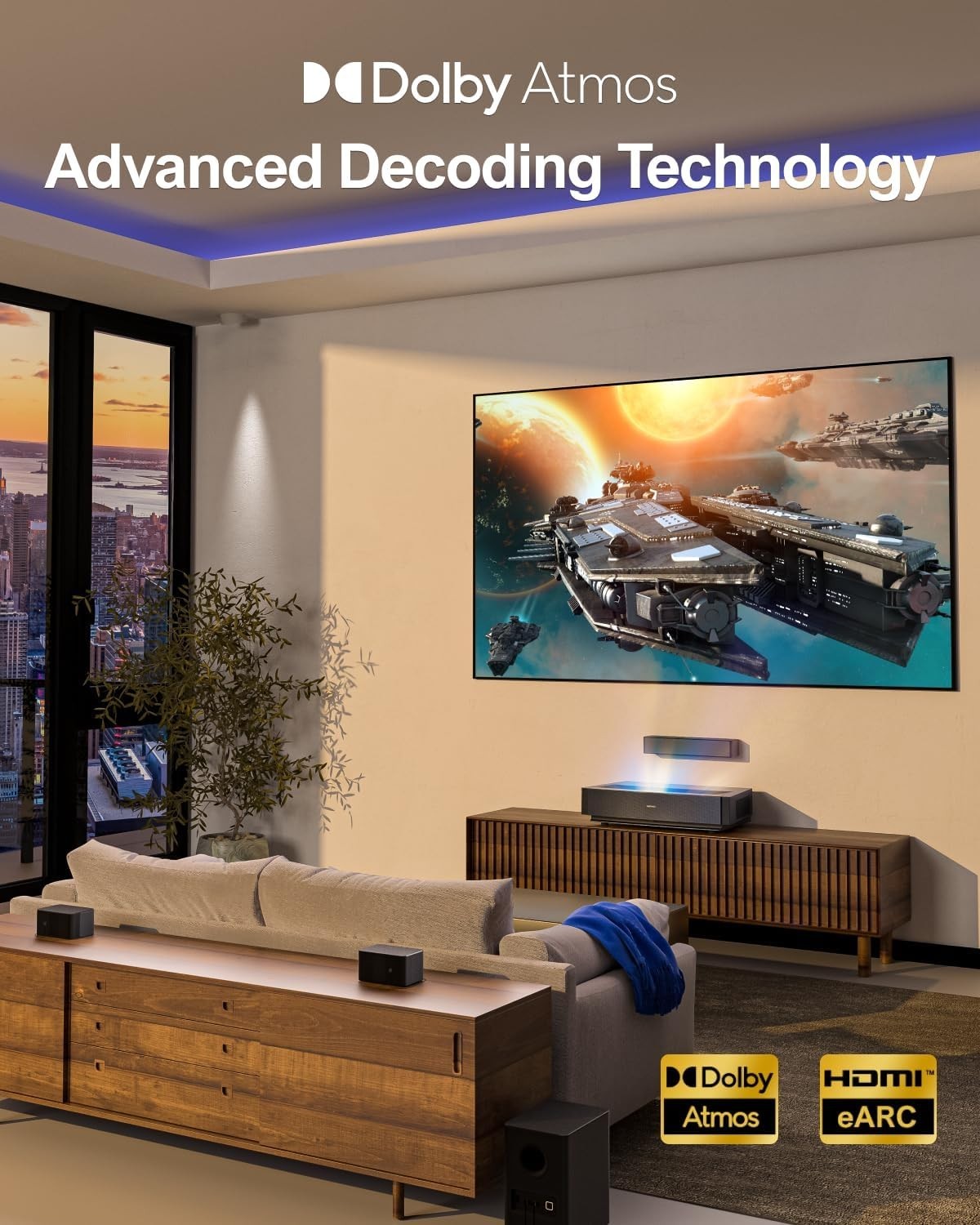 5.1 Dolby Atmos Soundbar with Wireless Subwoofer & Surround Speakers | 410W
