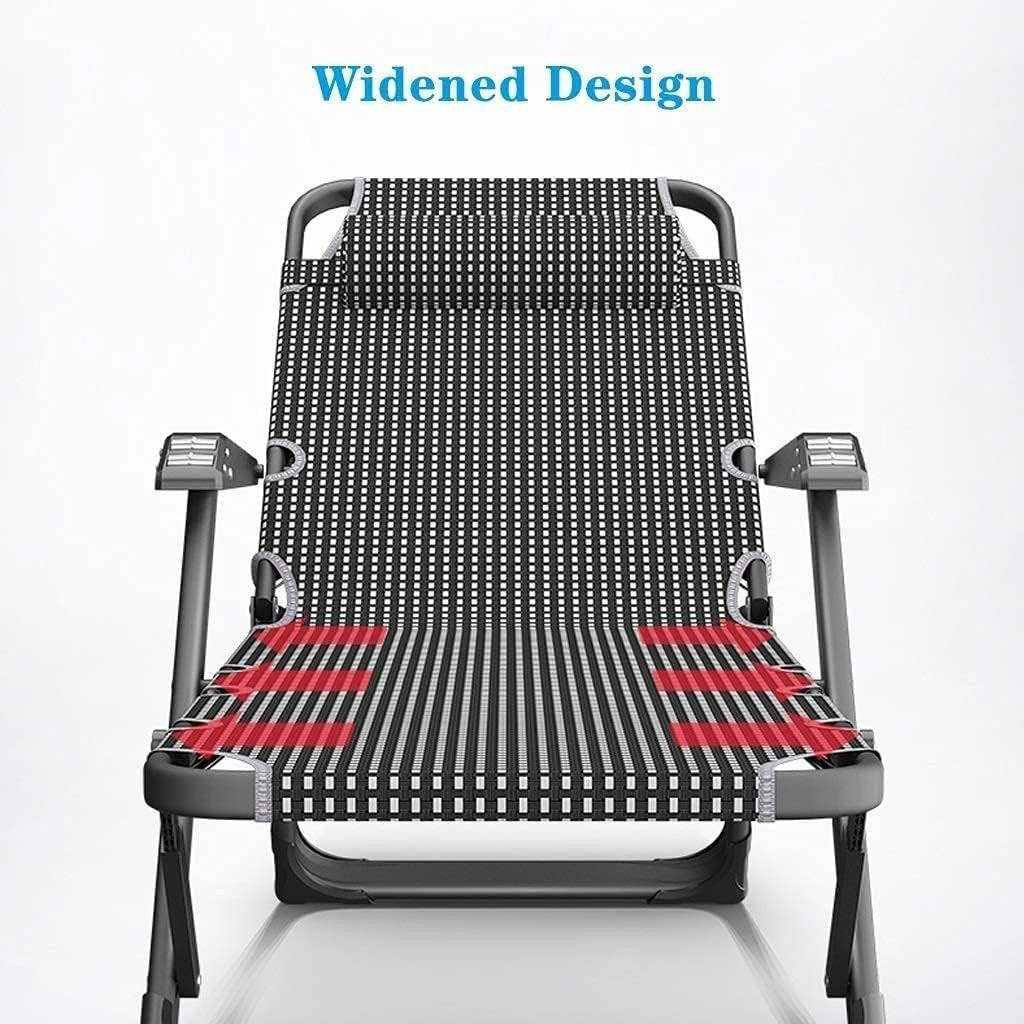 Heavy Duty Brown Folding Recliner Chair Padded Sun Lounger for Garden Patio
