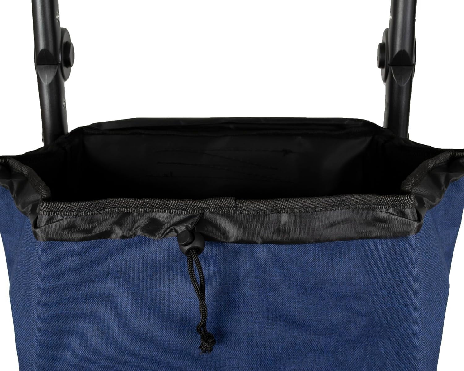 Aluminium Shopping Trolley with Spinner Wheels & Cool Bag 40L Navy