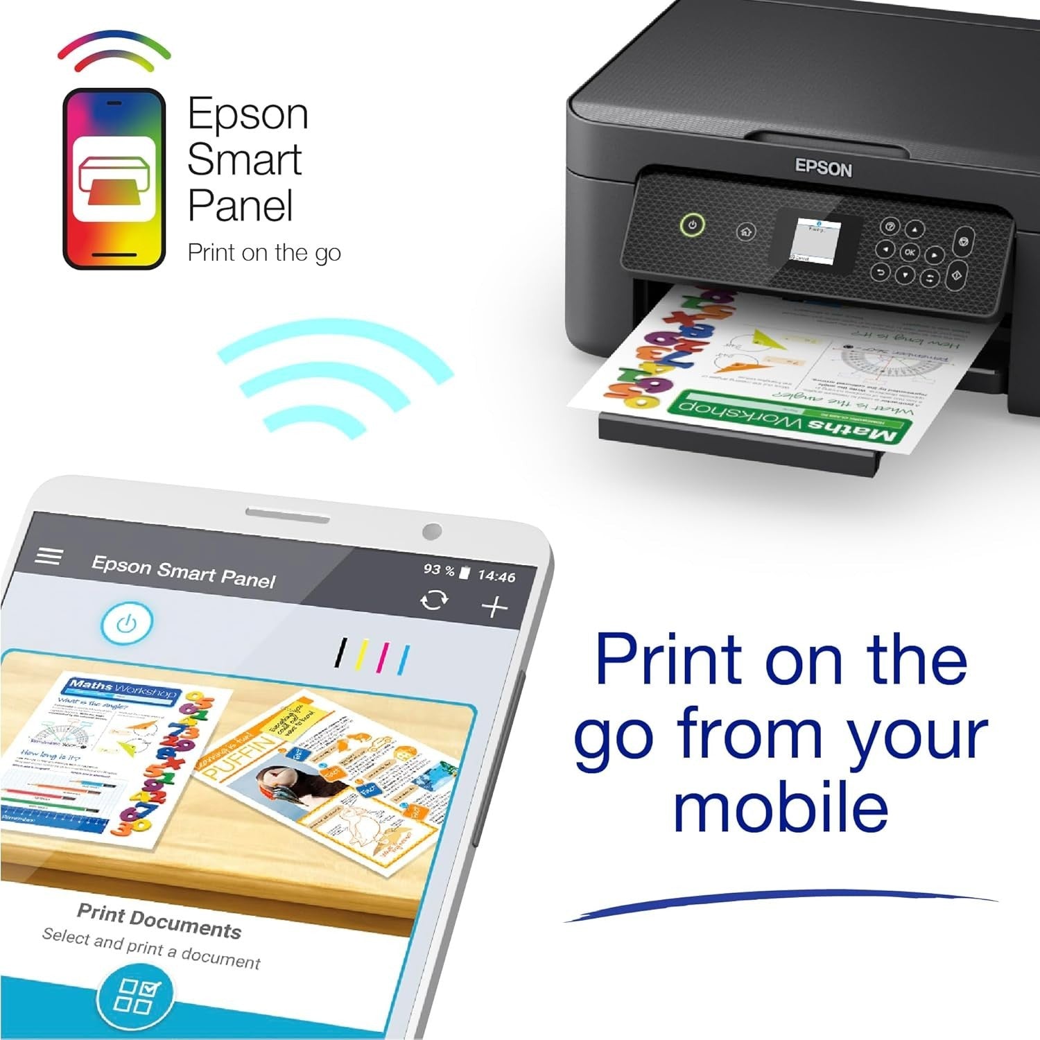 3-in-1 Wireless Colour Printer Scanner Copier Duplex A4 Black