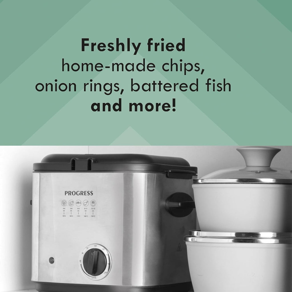 1.5L Deep Fat Fryer Compact Electric Fryer Viewing Window 840W