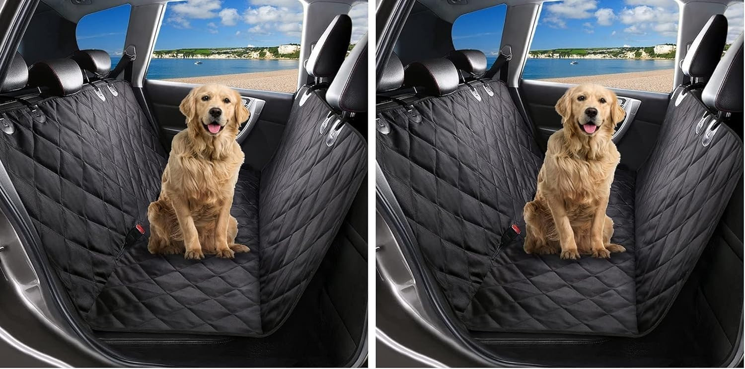 2 Pack Waterproof Dog Car Seat Cover Hammock SUV Truck Boot Protector