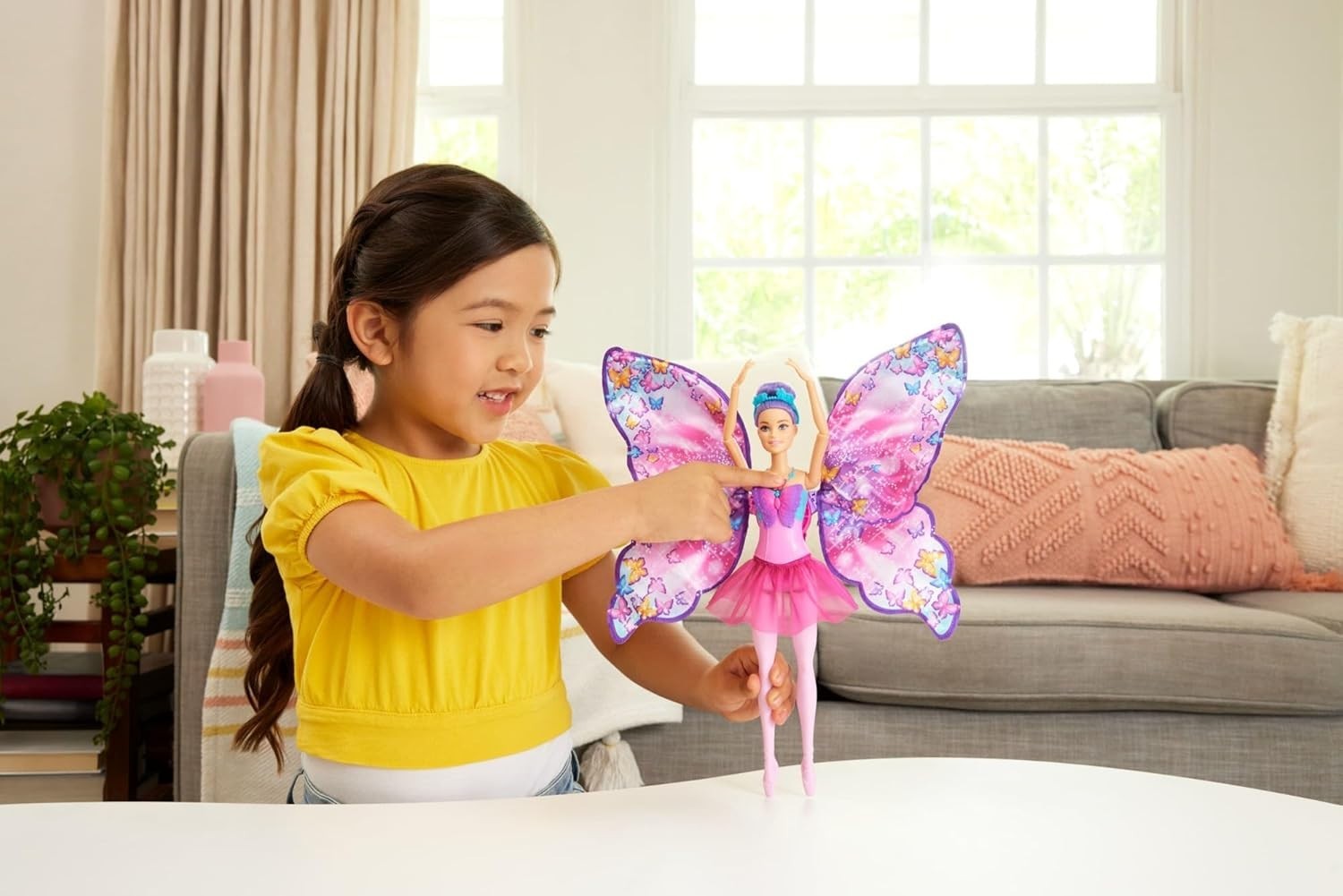 Dance to Butterfly Doll 2-in-1 Transformation Wings Tutu Gift