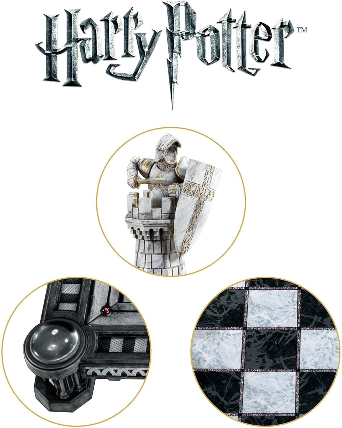 Luxury Harry Potter Wizard Chess Set – 20.5" Board & Detailed Battle Pieces