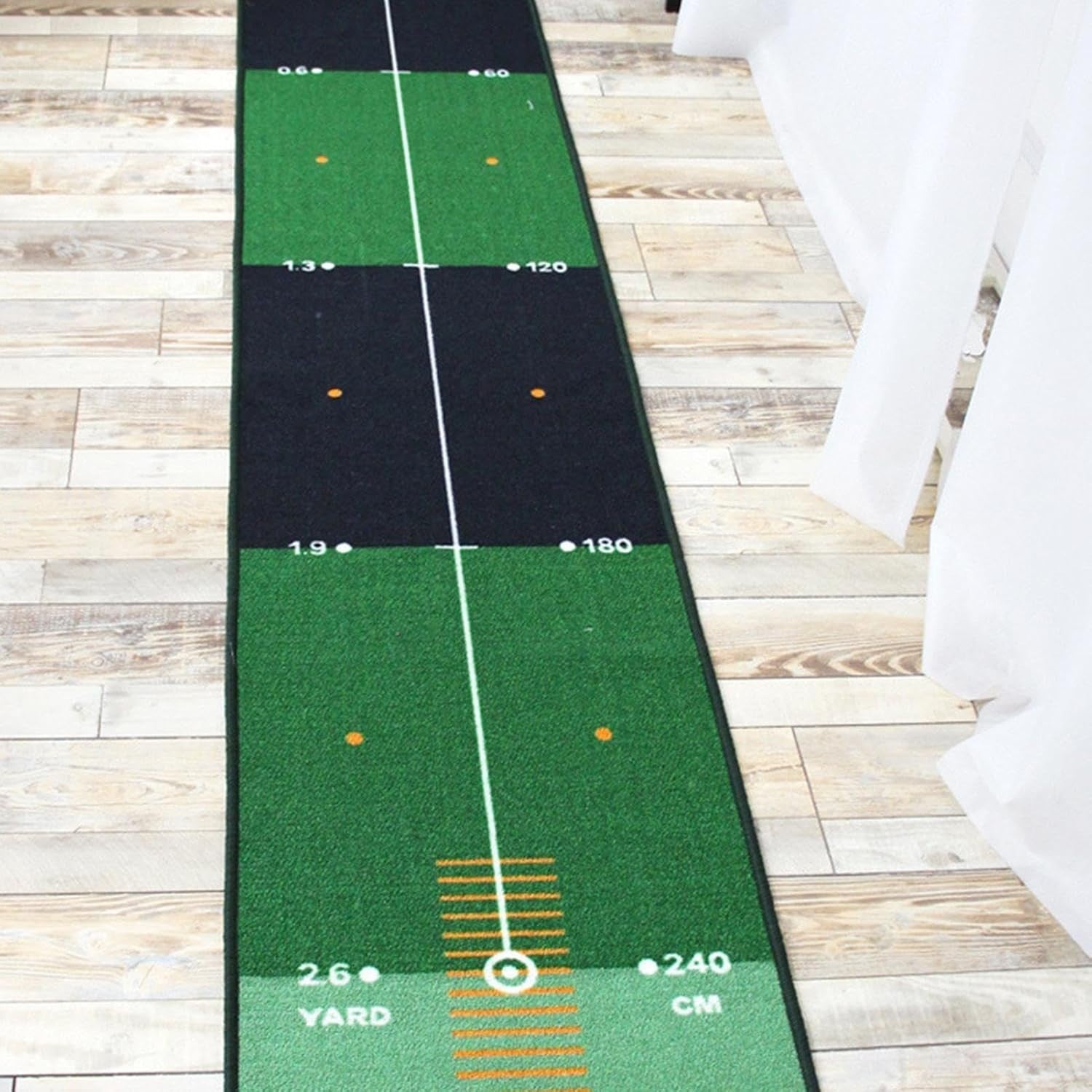 Golf Putting Practice Mat Indoor Trainer Distance Marker Home Office 33"