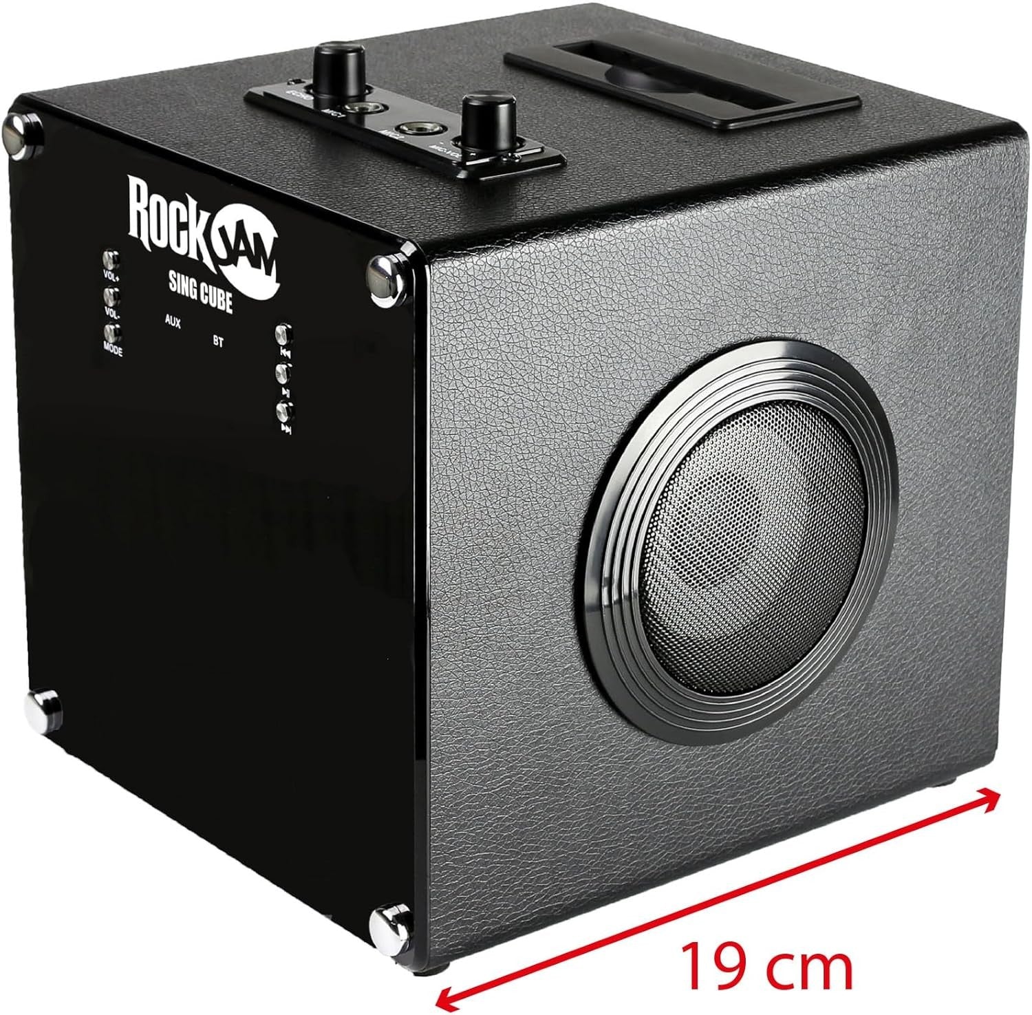 Bluetooth Karaoke Machine with 2 Mics LED Party Speaker Rechargeable