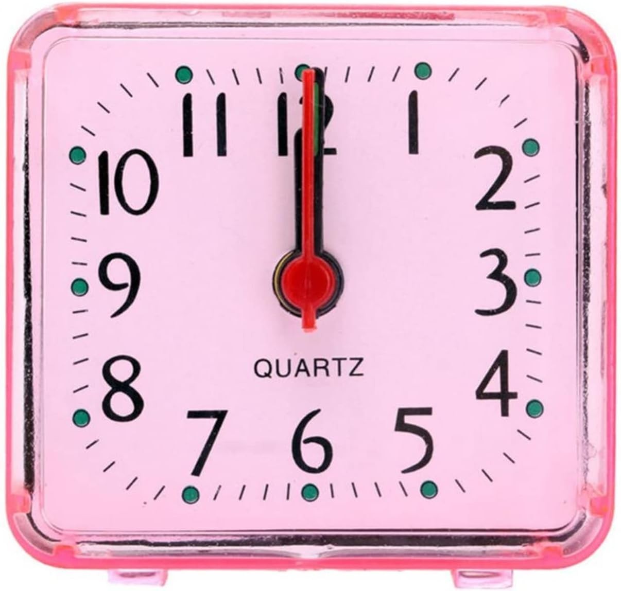 Silent Analog Alarm Clock Battery Powered Bedside Desk Clock Heavy Sleepers