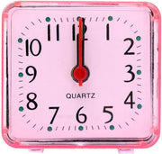 Silent Analog Alarm Clock Battery Powered Bedside Desk Clock Heavy Sleepers