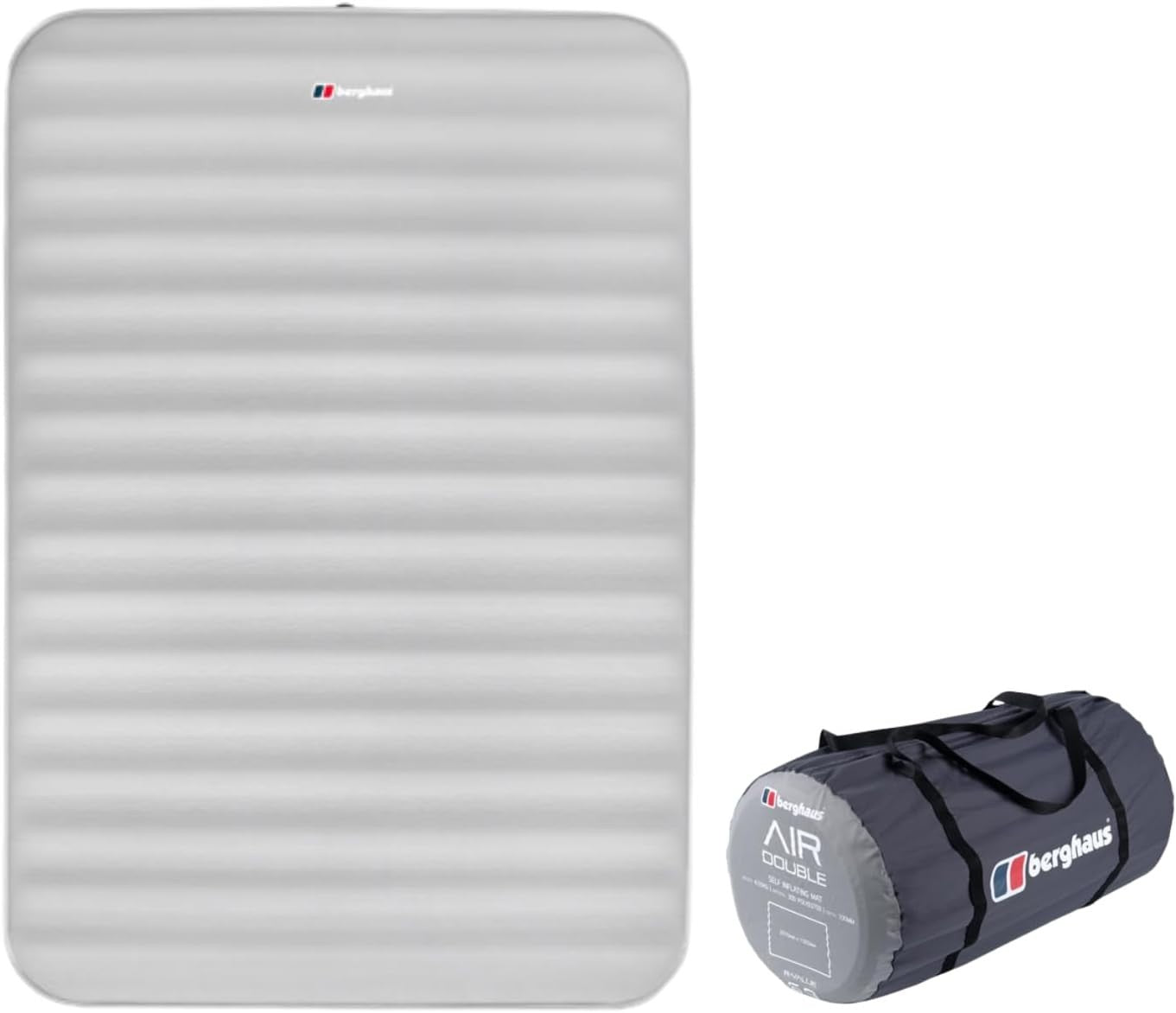 Double Self-Inflating Camping Mat – 201×132×10 cm Air Bed for 2 Adults