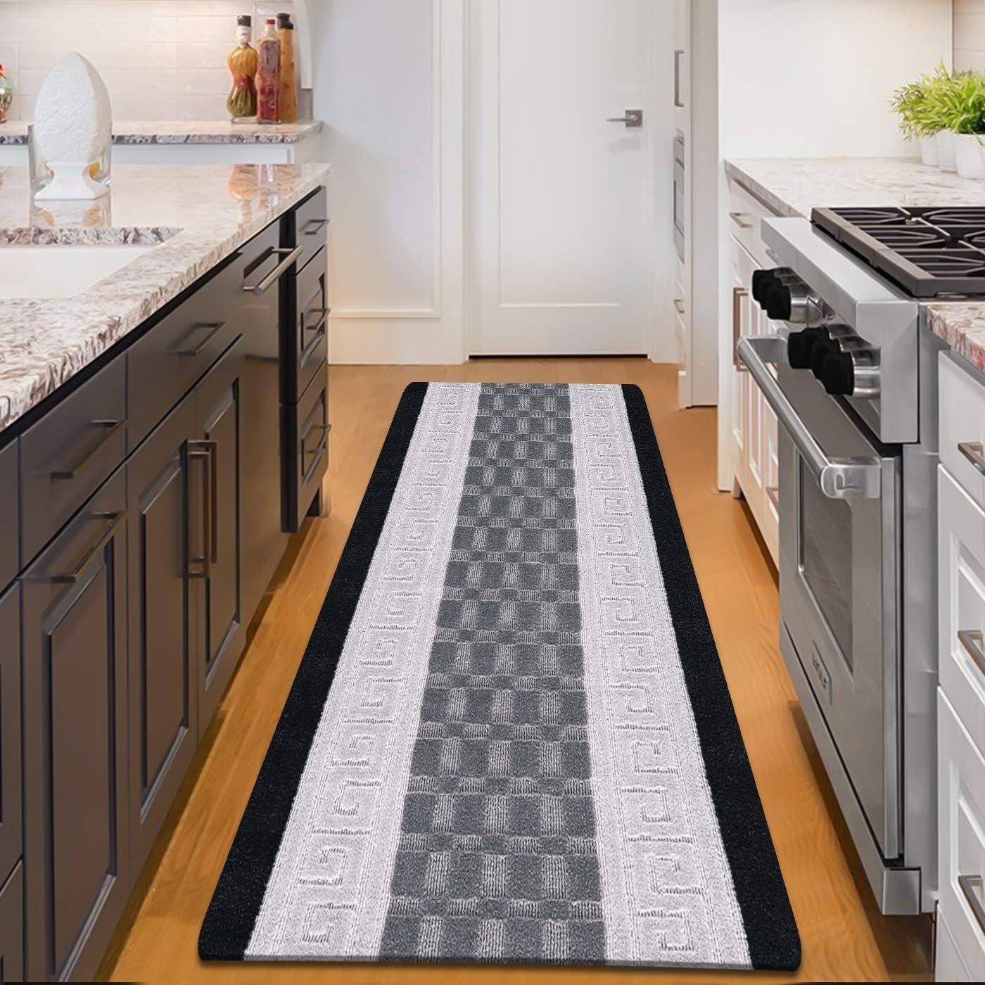 Extra Long Non-Slip Runner Rug 80x300cm Waterproof Hallway Kitchen Floor Mat