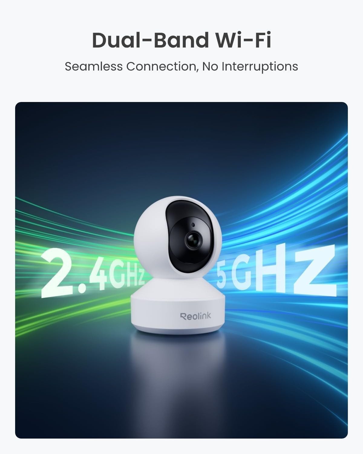 3K Indoor Security Camera 5MP WiFi Auto Tracking Baby Pet Monitor