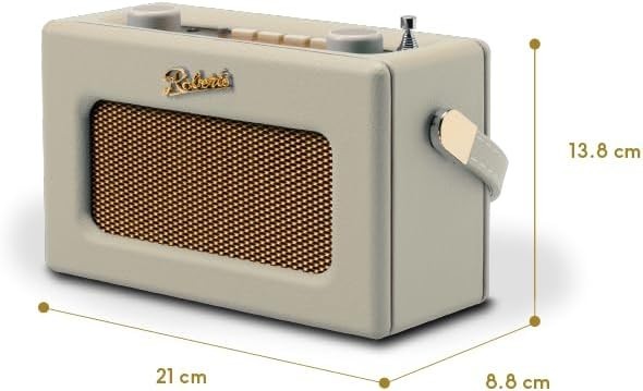 Portable DAB DAB+ FM Radio Bluetooth Retro Pastel Cream