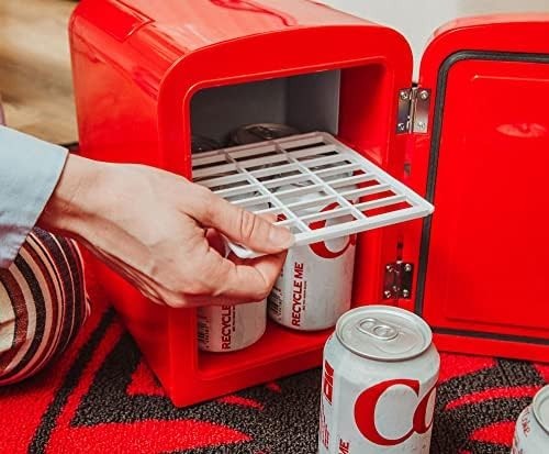 4L Mini Fridge Cooler Warmer Red Portable Thermoelectric