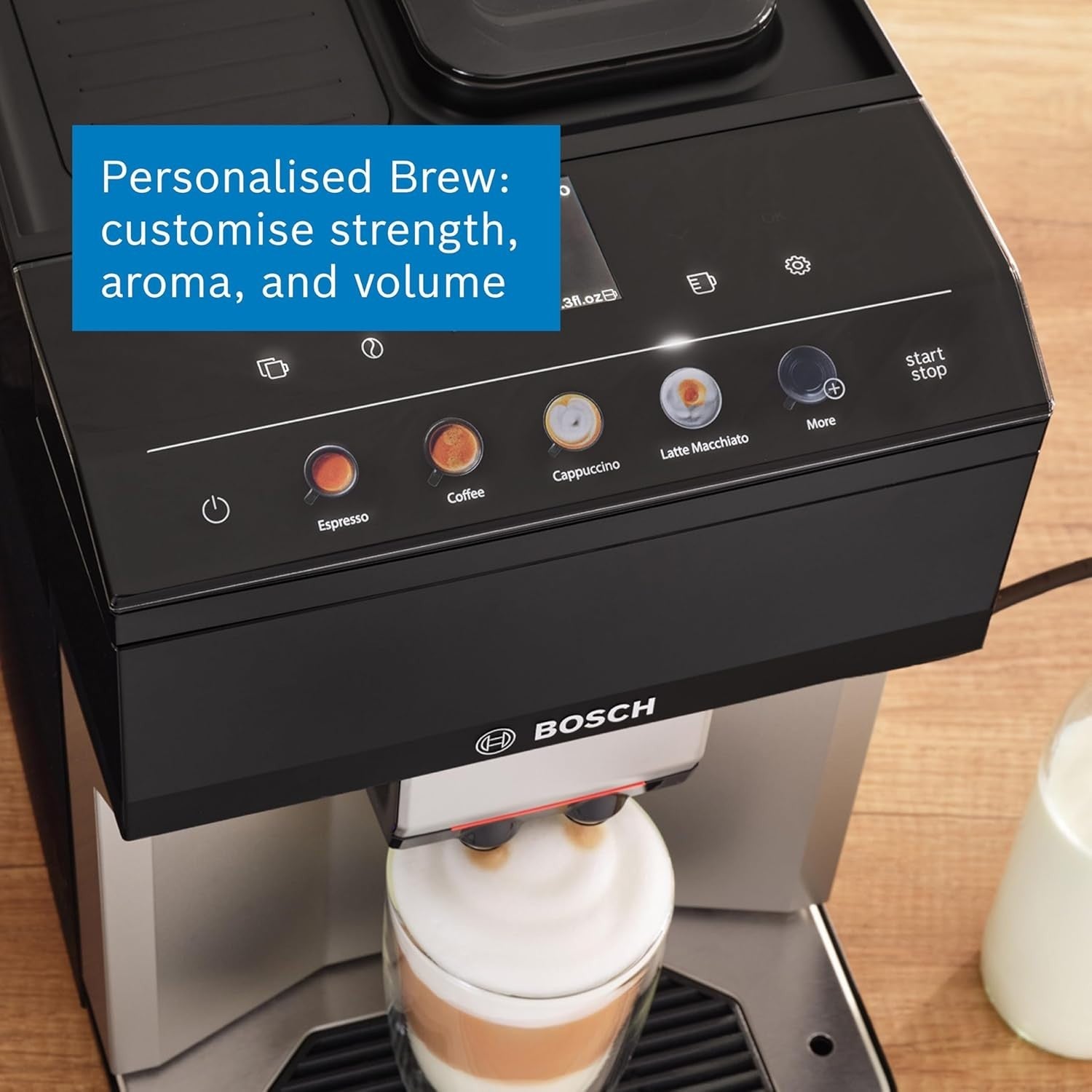 Automatic Bean-to-Cup Coffee Machine | Milk Frother | Quiet Grinder | 9 Drink