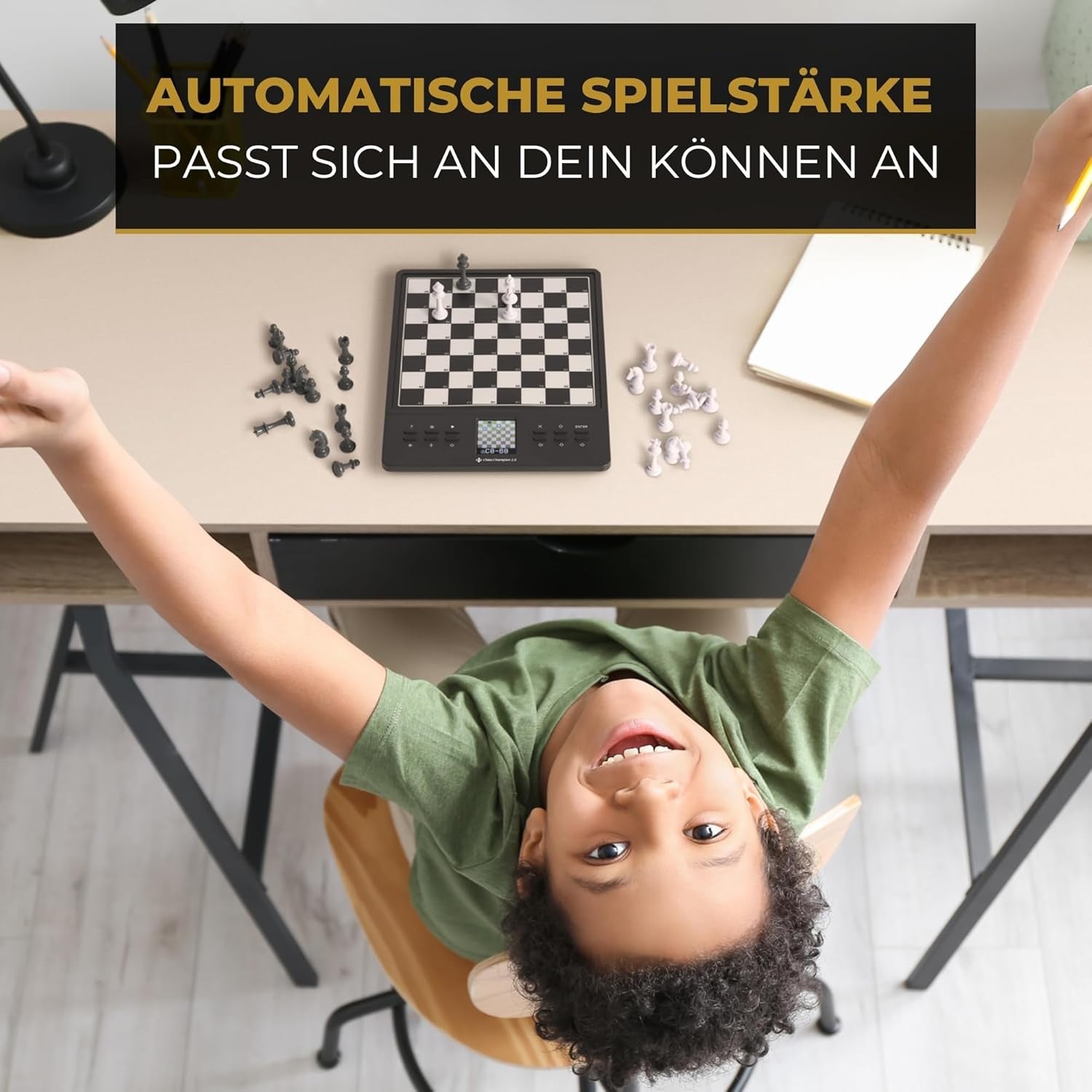 Electronic Chess Trainer Board with Tips, Move Suggestions & Mini Games