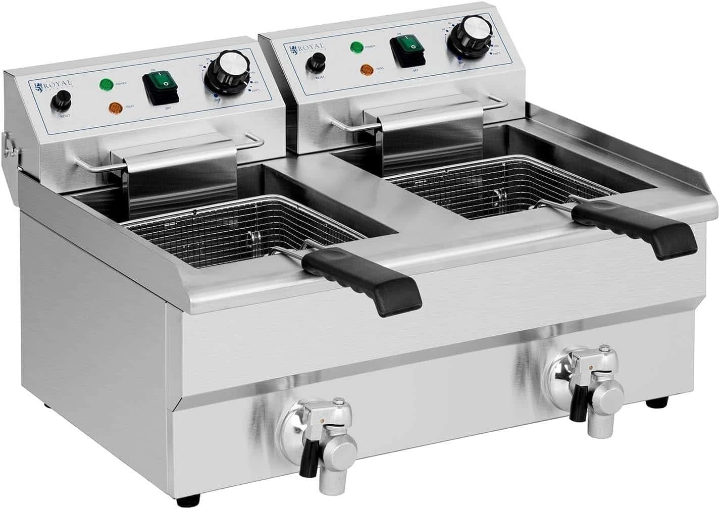 Commercial Electric Deep Fryer 2x9L Dual Tank 6000W Countertop