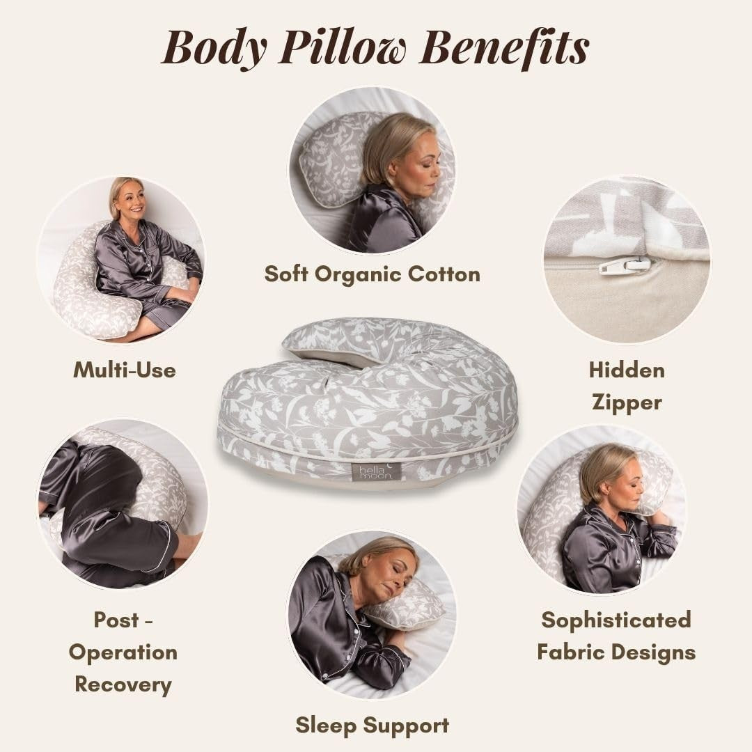 Cooling Body Pillow Side Sleeper Full Length Back Hip Leg Support