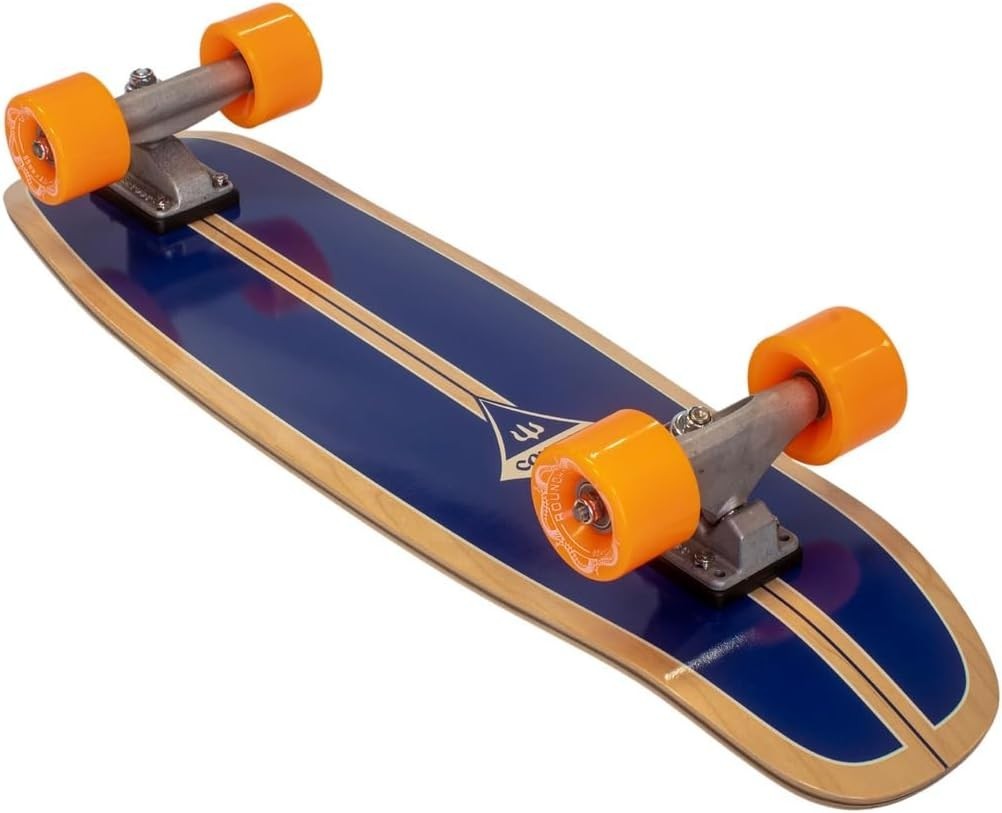 C7 Surfskate 29" Maple Deck Blue Complete 68mm Polyurethane Wheels