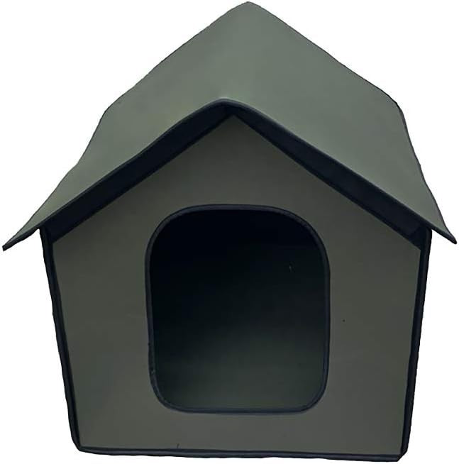 Waterproof Foldable Outdoor Cat Dog House | Winter Shelter for Pets 38x35cm