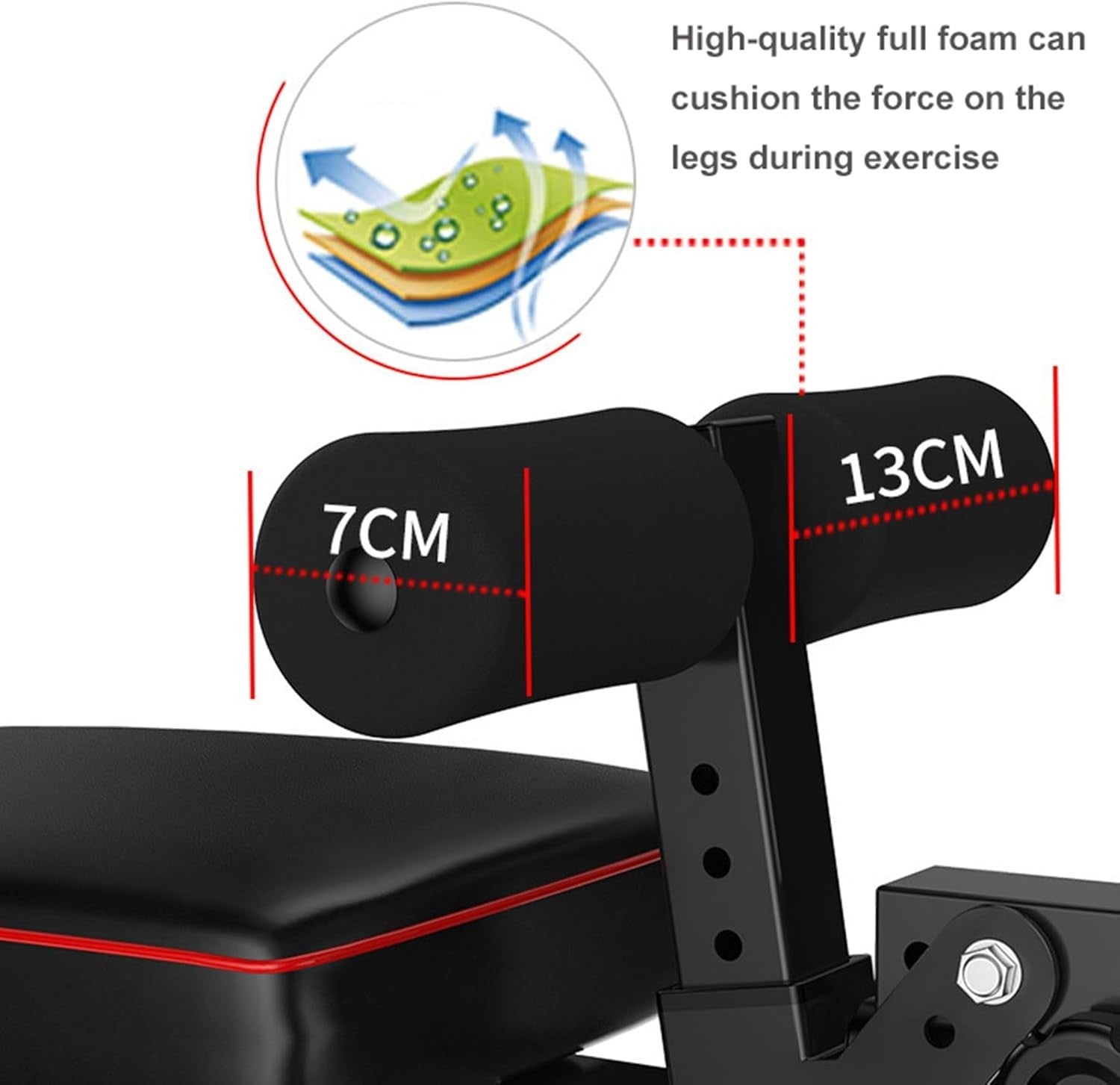 Multi-Angle Workout Bench With Leg Extension Curl 440lb Home Gym