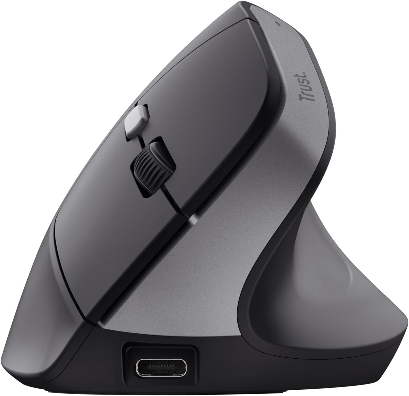 Rechargeable Vertical Ergonomic Mouse 2400 DPI 6 Button USB Black