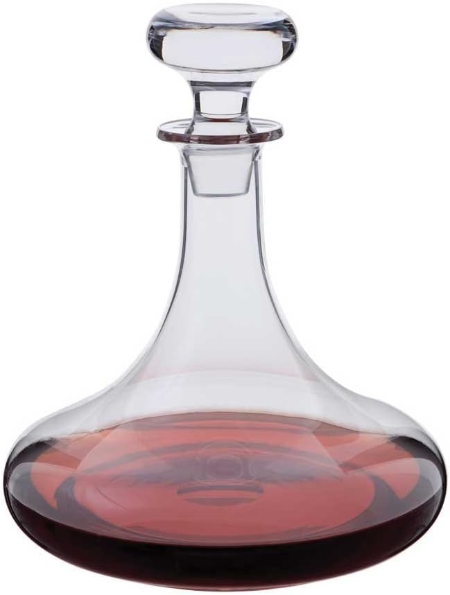 Luxury Crystal Wine Decanter 1000ml Elegant Aerating Carafe Bar Table