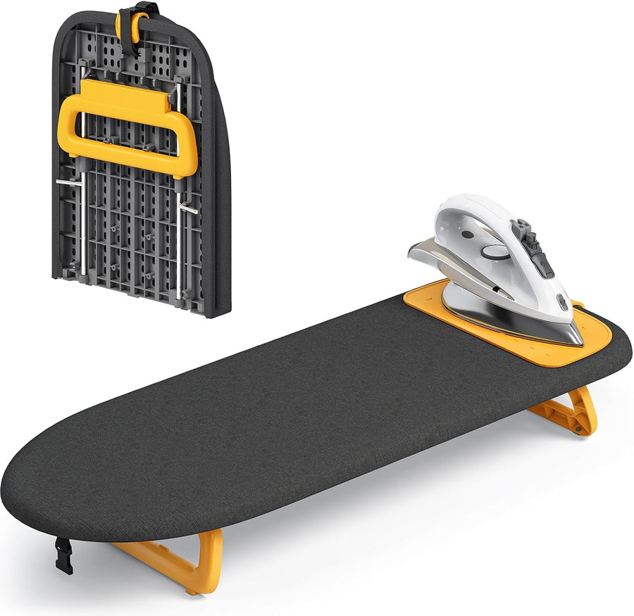 Tabletop Ironing Board Mini Folding Iron Board for Travel Dorm Small Spaces