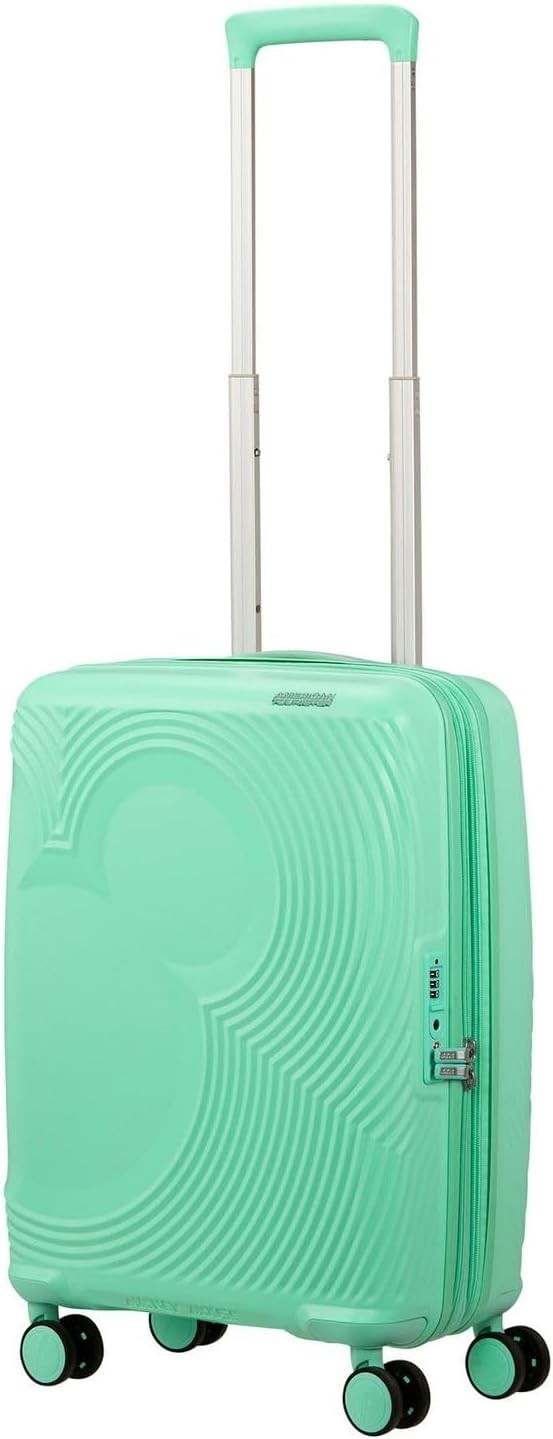 Cabin Hard Shell Suitcase Expandable 55cm TSA Lock Spinner Wheels Mint