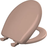 Round Toilet Seat Wild Rose Soft Close Durable Plastic