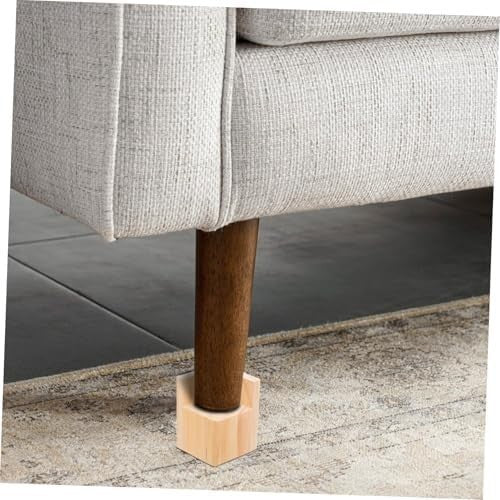 4pcs Wooden Furniture Risers Stackable Chair Leg Extenders Sofa Table 5cm