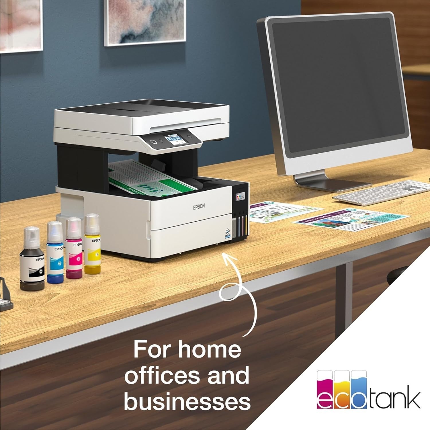 A4 Wi-Fi Ink Tank Printer Colour | Fast Duplex Print Copy Scan