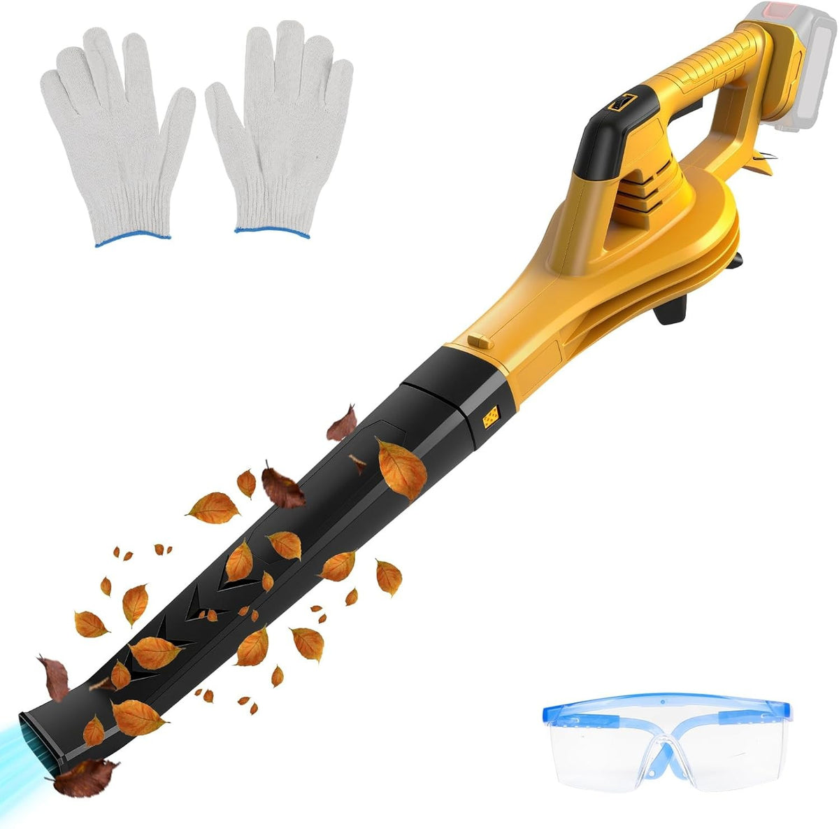 18V Cordless Leaf Blower Brushless Variable Speed Lightweight Garden Tool