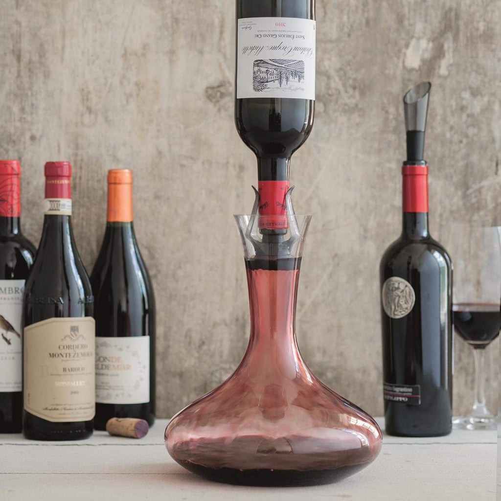 1.5L Wine Fountain Decanter with Aerator Lead-Free Glass Luxury Gift Home Bar