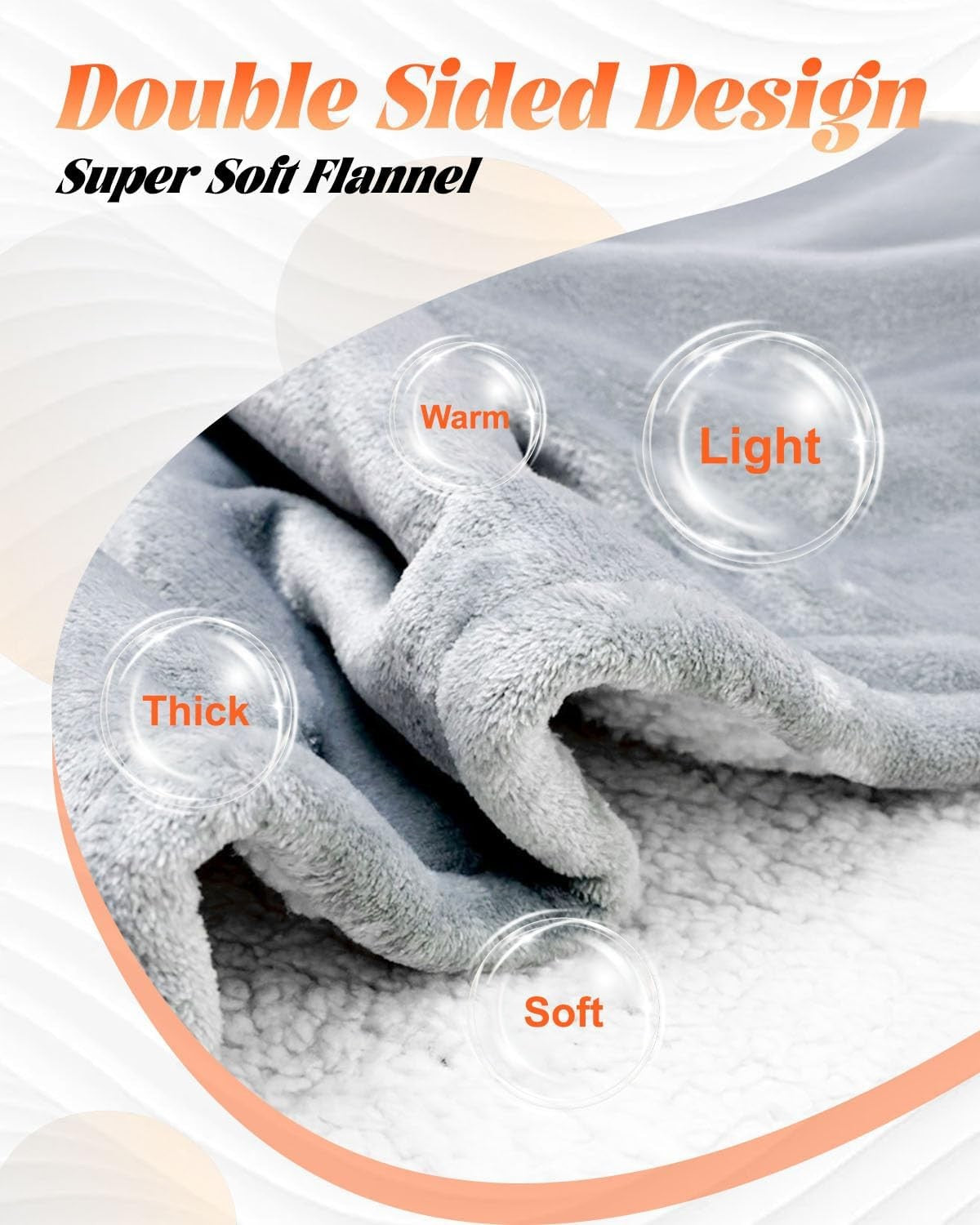 Electric Heated Throw Blanket 160x130cm Fast Heating Washable Sofa Blanket