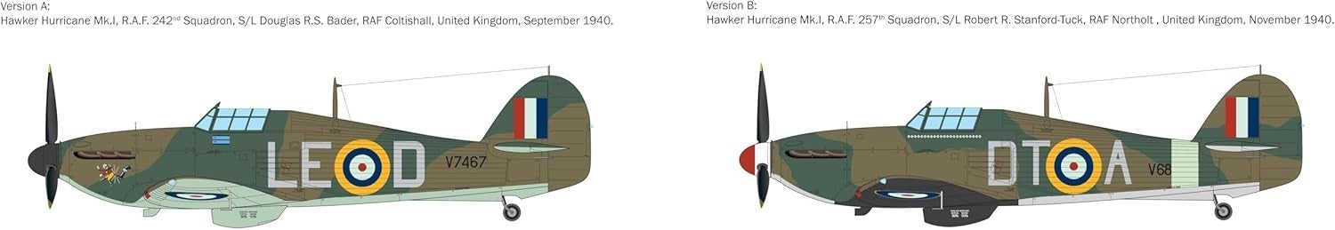 WWII Hurricane Mk I Model Kit 1:48 Scale | Plastic Aircraft Assembly Set