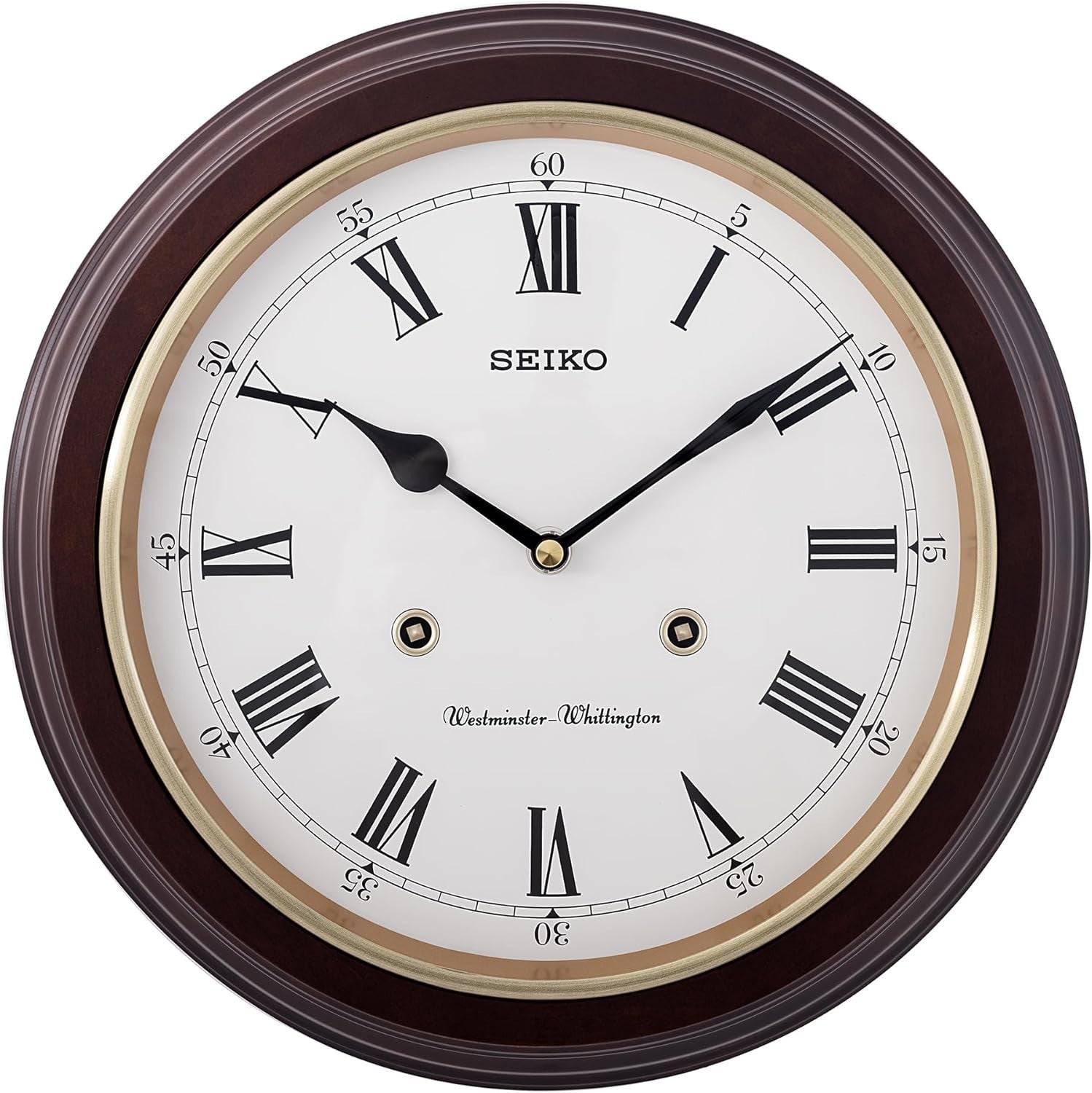 Westminster Chime Wall Clock Silent Quartz Modern Vintage Station Style