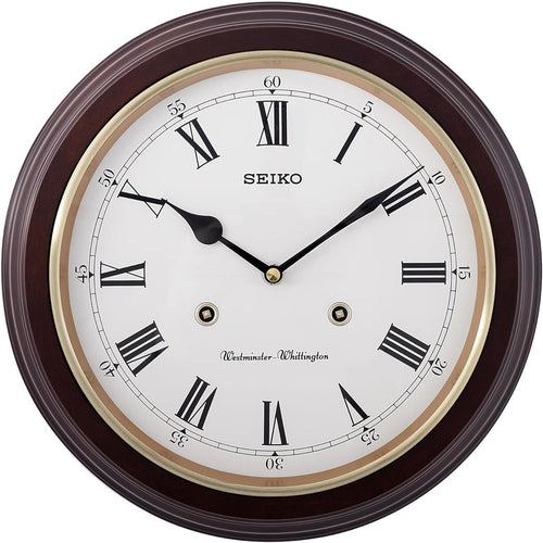Westminster Chime Wall Clock Silent Quartz Modern Vintage Station Style