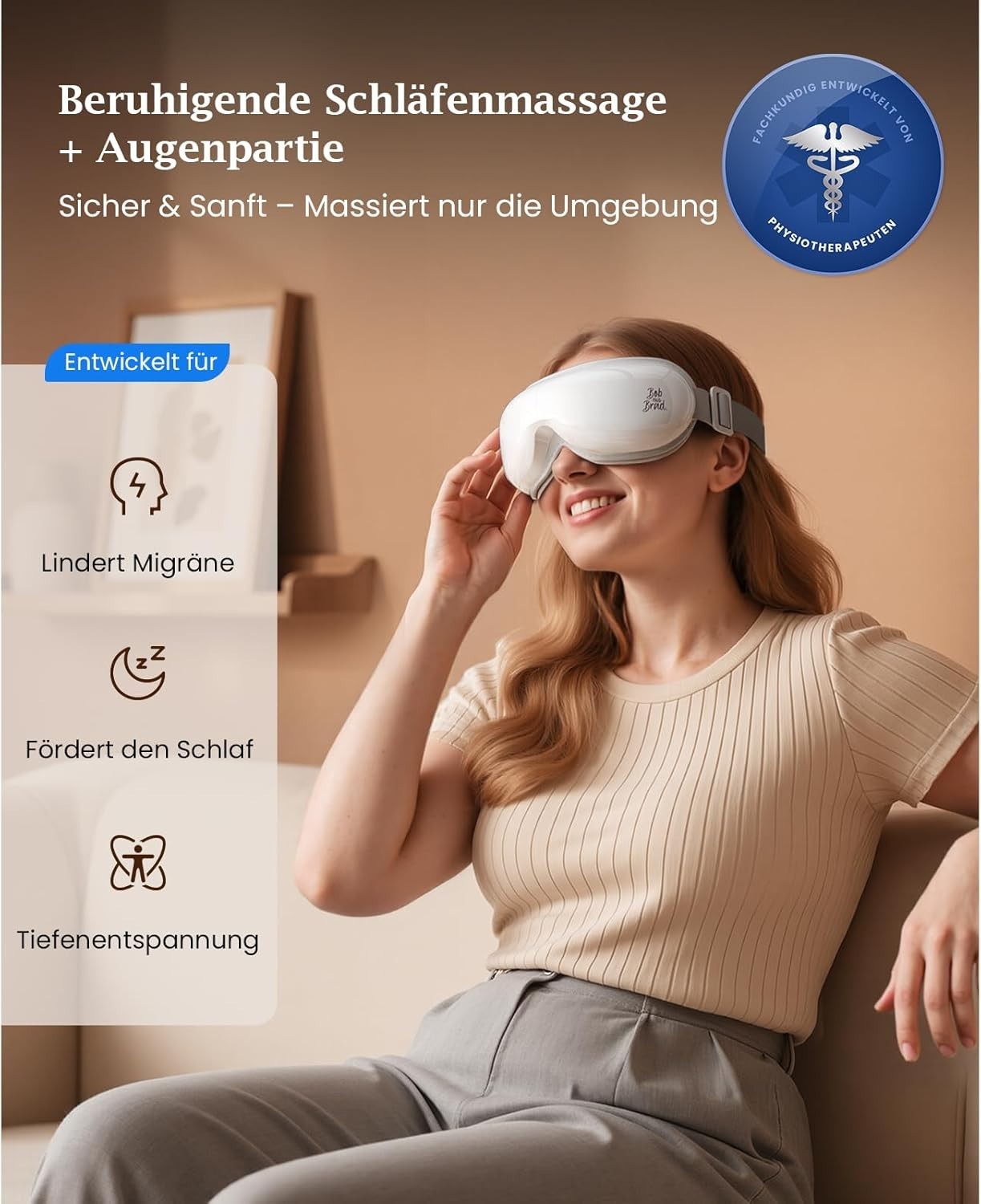 Eye Massager With Heat Compression + Mini Massage Gun Muscle Recovery Set