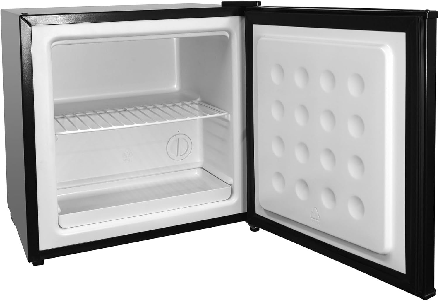 Mini Freezer 31L Tabletop Compact Black Reversible Door Adjustable Feet