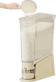 Large Airtight Rice Dispenser Slim Storage Container w Cup