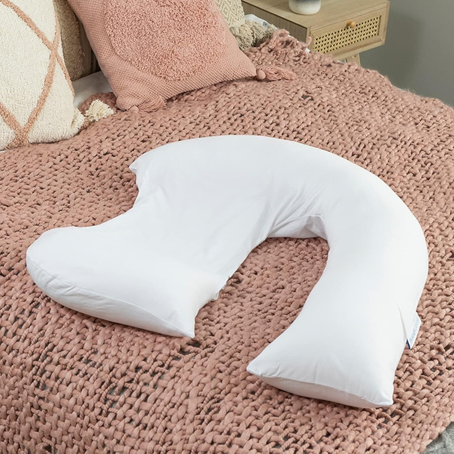 Pregnancy Support Pillow U Shape Maternity Sleeping Feeding Cushion White