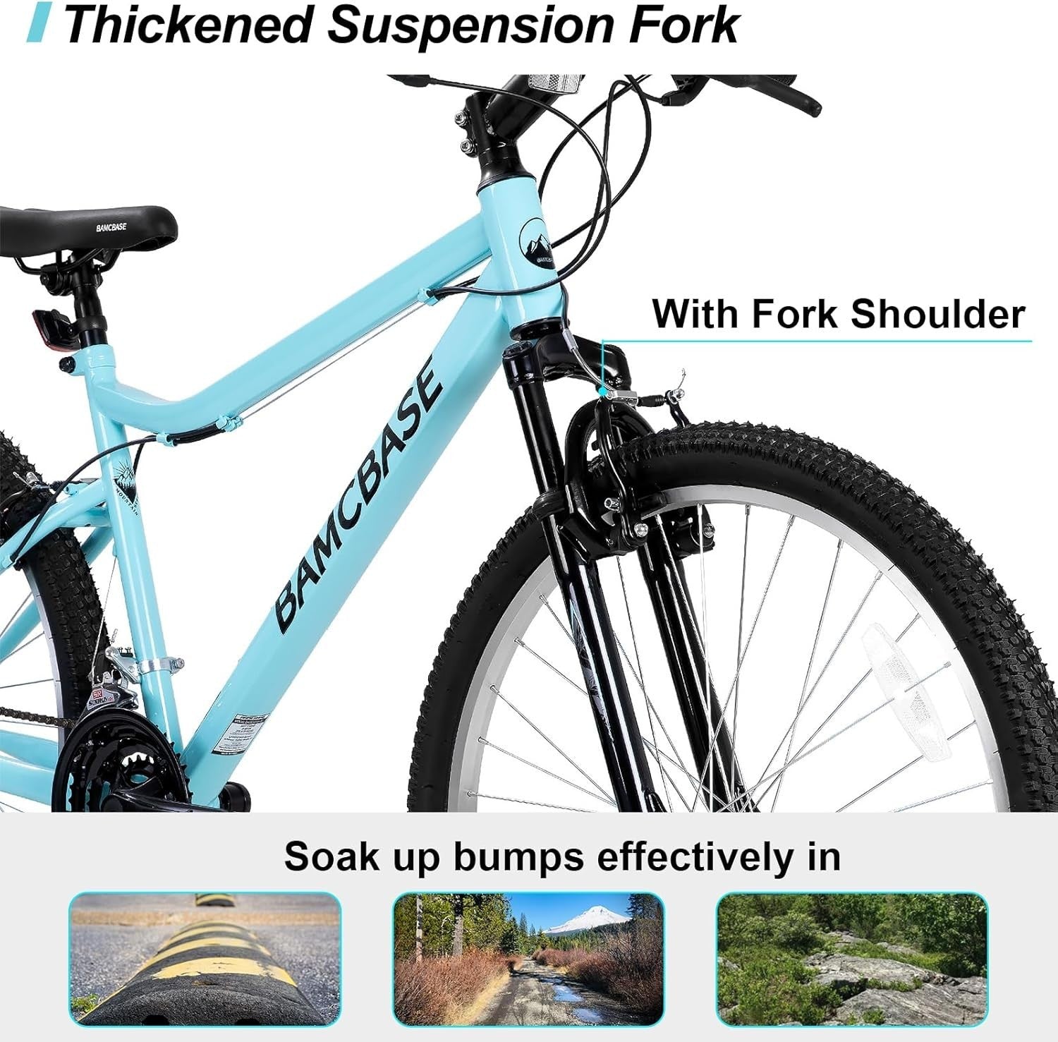 26” Women’s Mountain Bike 18 Speed MTB with V-Brakes Front Suspension